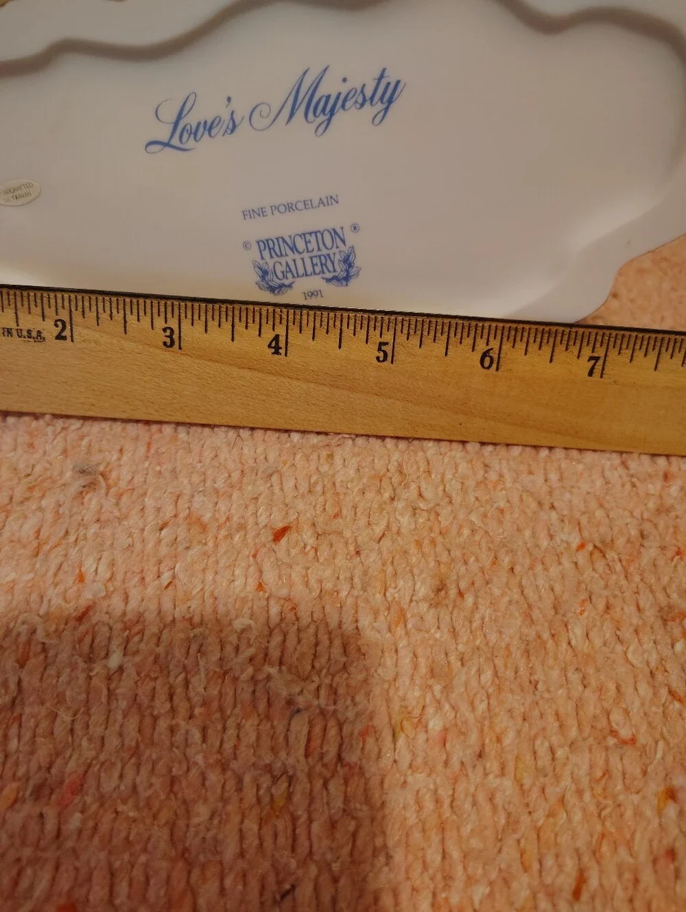 Princeton Gallery Love’s Majesty W/COA Fine Porcelain White Unicorn Floral Mane